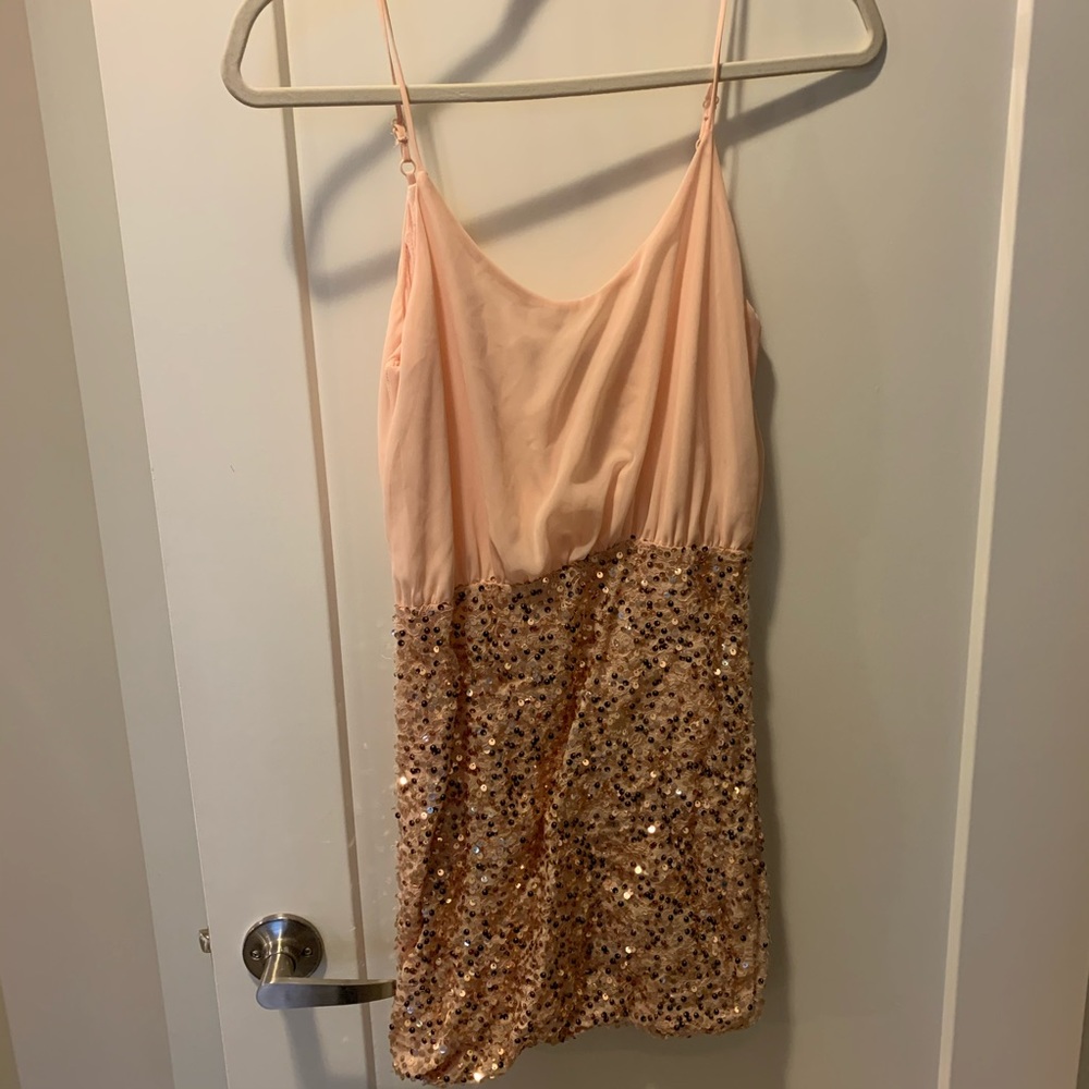 Pink Sequin Dress